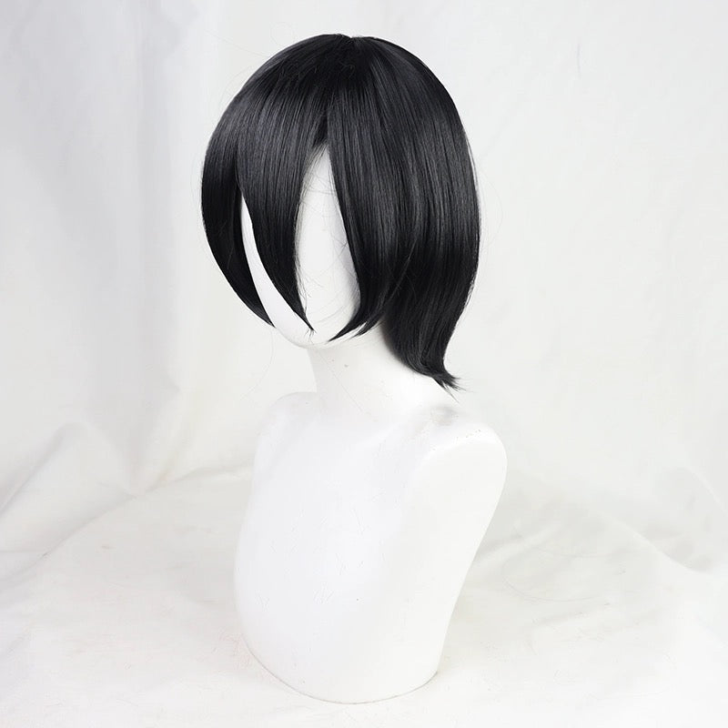 Attack on Titan Mikasa Ackerman Short Black Hair Basic Wig