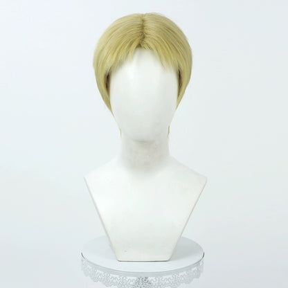 Attack on Titan Reiner Braun Short Green Hair Basic Wig