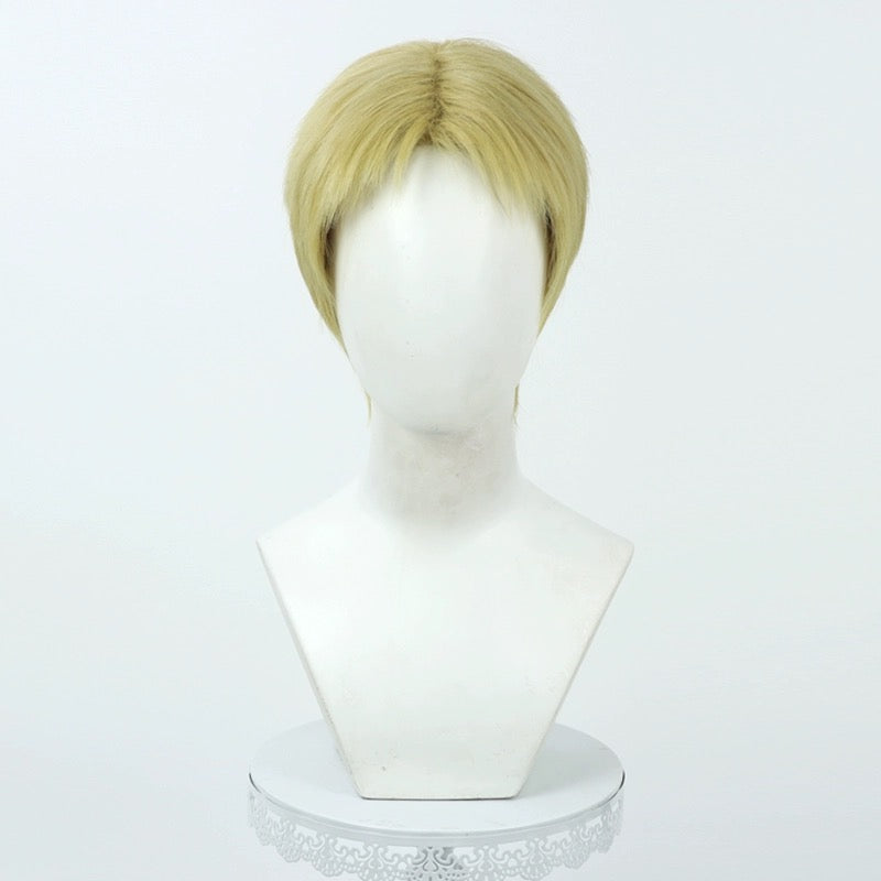 Attack on Titan Reiner Braun Short Green Hair Basic Wig