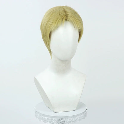 Attack on Titan Reiner Braun Short Green Hair Basic Wig