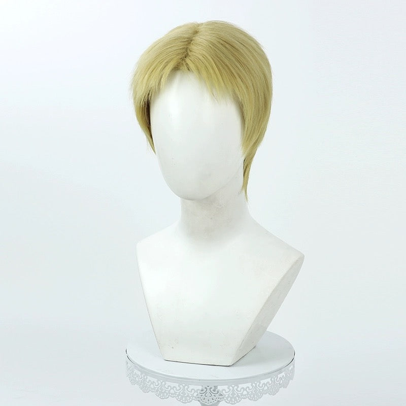 Attack on Titan Reiner Braun Short Green Hair Basic Wig