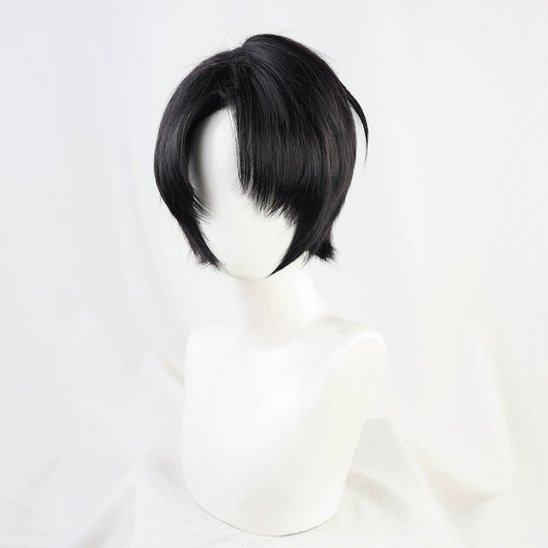 Attack on Titan Levi Ackerman Short Black Hair Basic Wig