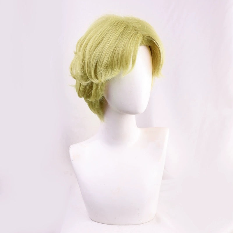 Attack on Titan Zeke Jaeger Short Green Hair Basic Wig