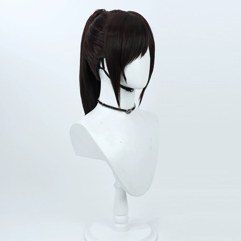 Attack on Titan Sasha Braus Long Dark Brown Hair Basic Wig