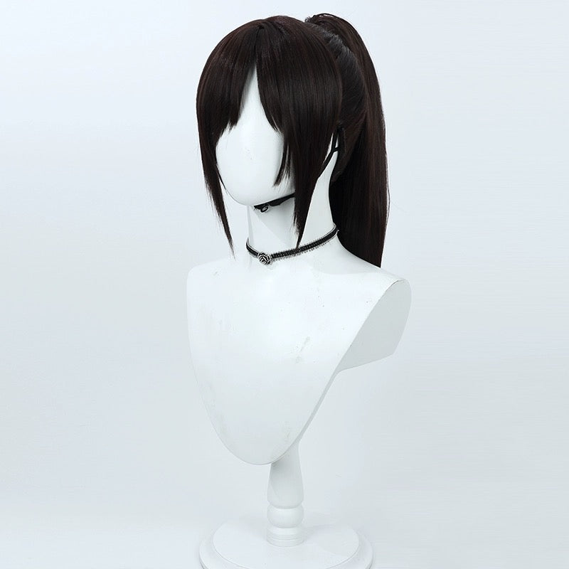 Attack on Titan Sasha Braus Long Dark Brown Hair Basic Wig