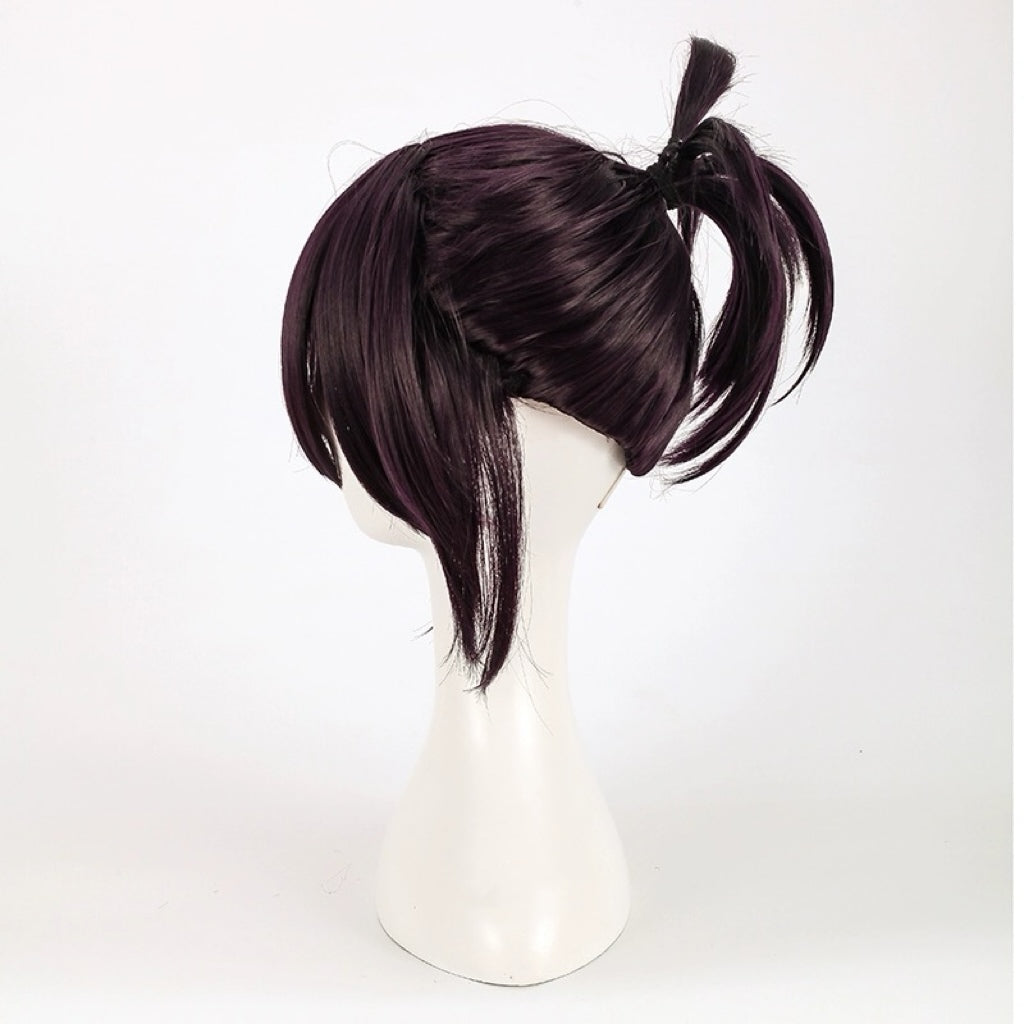 Gintama Takasugi Shinsuke Short Dark Purple Hair Basic Wig