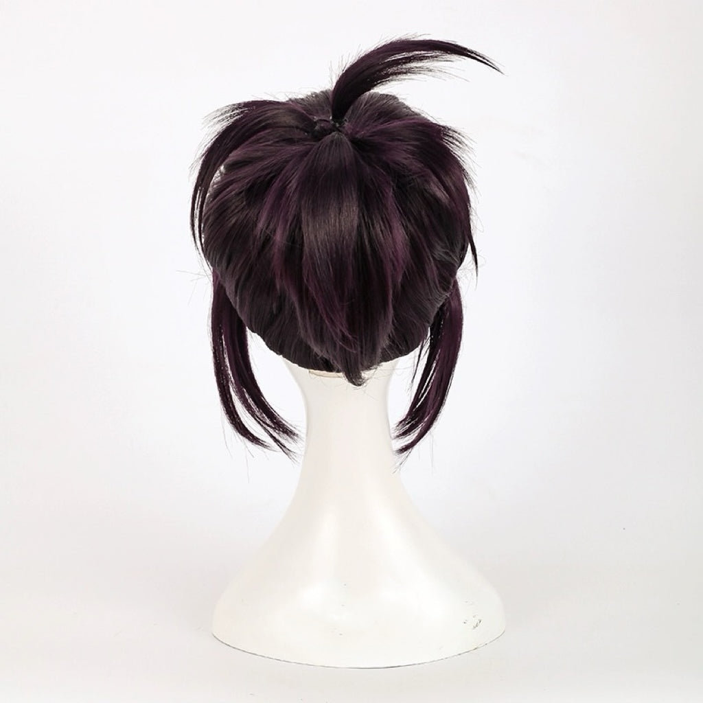 Gintama Takasugi Shinsuke Short Dark Purple Hair Basic Wig