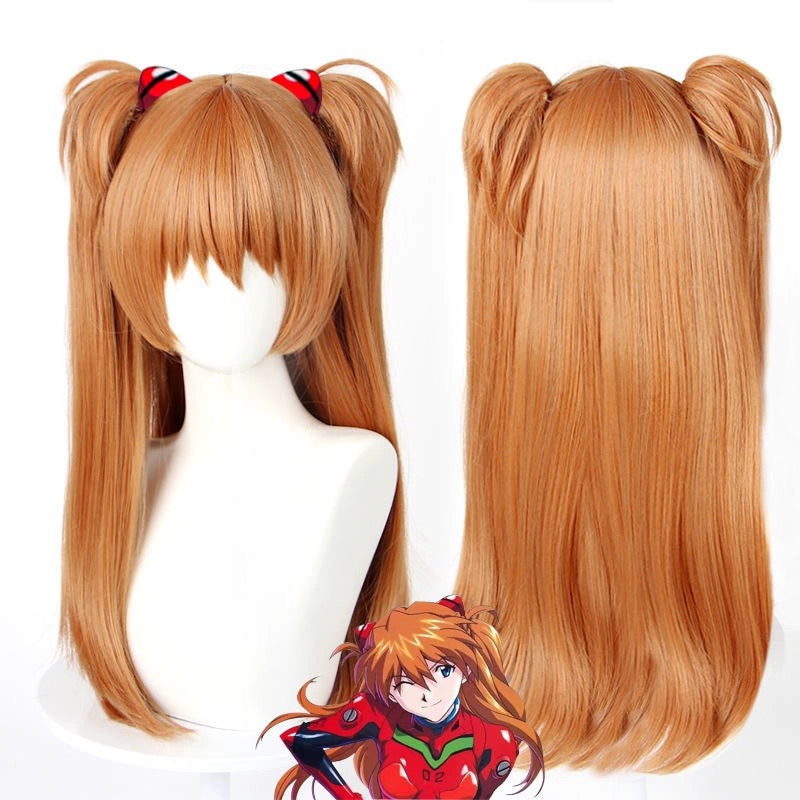 EVA Asuka Langley Soryu Long [Brown, Orange] Hair Basic Wig