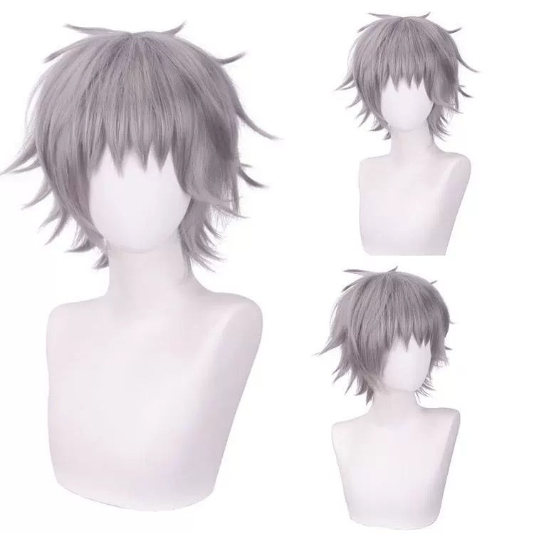 EVA Nagisa Kaworu Short Silver Purple Hair Basic Wig