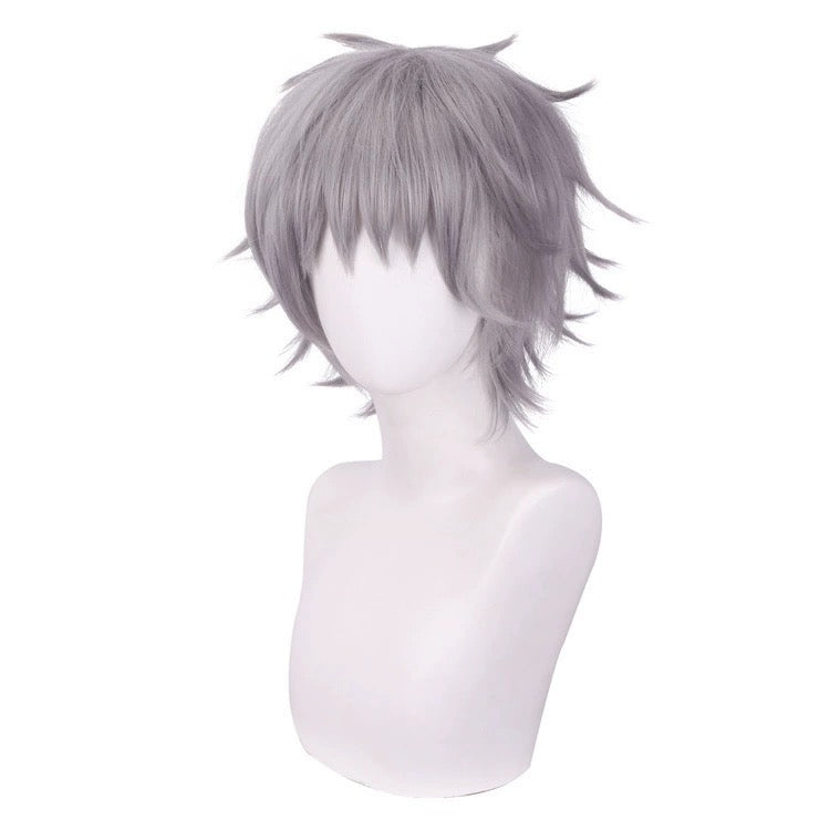 EVA Nagisa Kaworu Short Silver Purple Hair Basic Wig