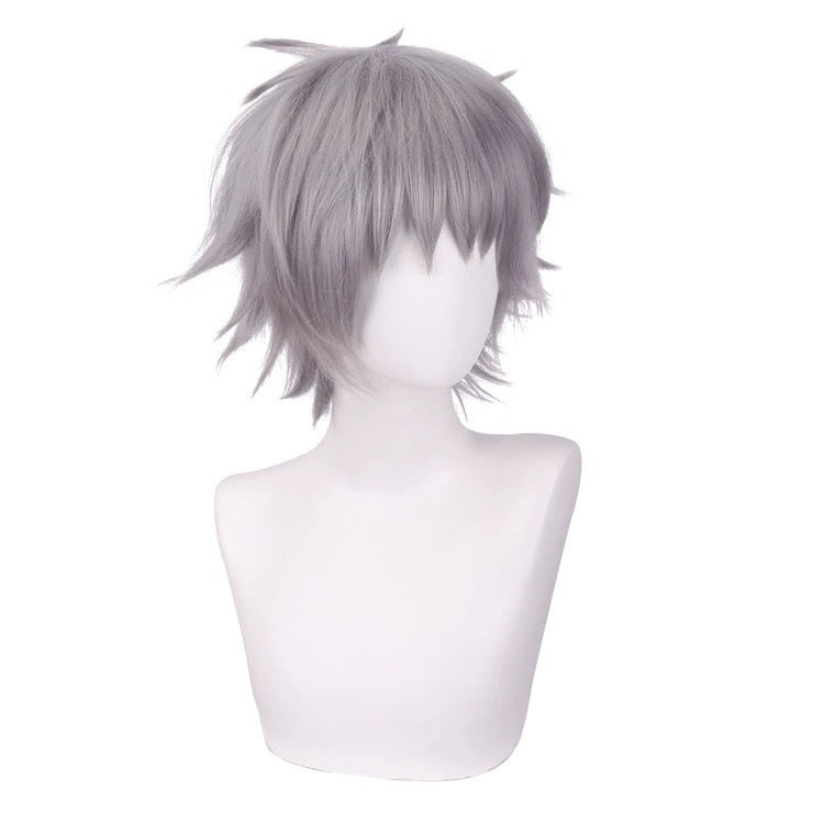 EVA Nagisa Kaworu Short Silver Purple Hair Basic Wig