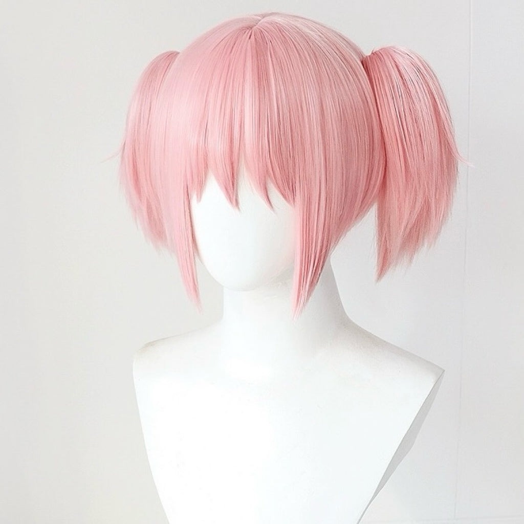 Puella Magi Madoka Magica Kaname Madoka Short Pink Hair Basic Wig