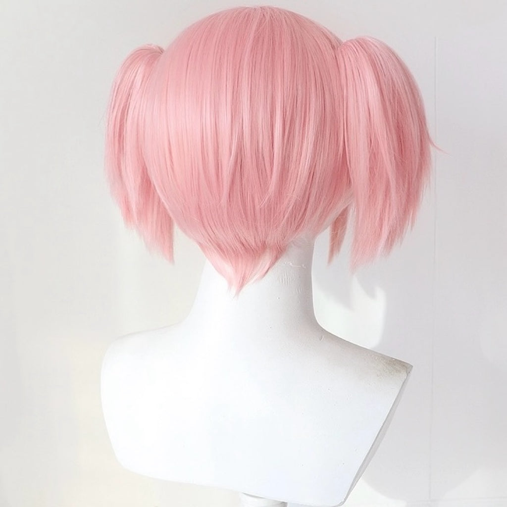 Puella Magi Madoka Magica Kaname Madoka Short Pink Hair Basic Wig