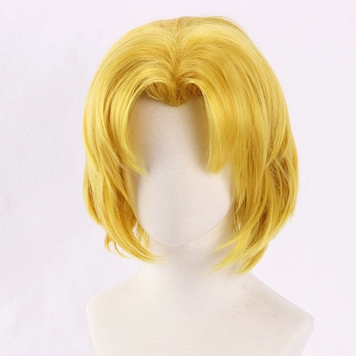 EVA Akagi Ritsuko Kurze gelbe Haare Basic Perücke