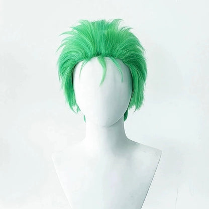One Piece Roronoa Zoro Short Green Hair Basic Wig