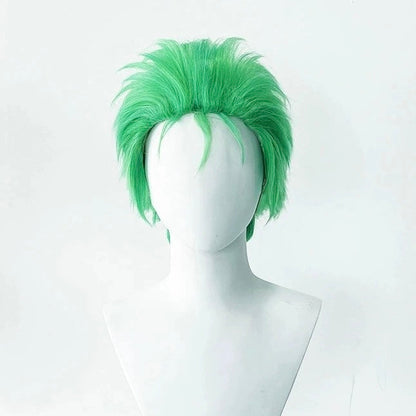 One Piece Roronoa Zoro Short Green Hair Basic Wig