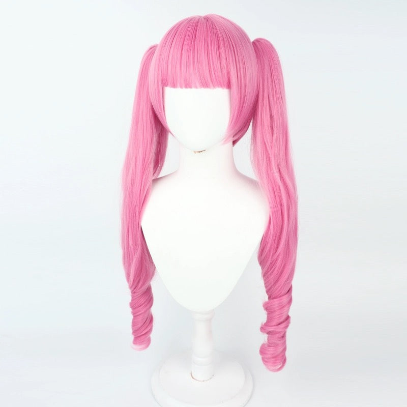 One Piece Perona Long Pink Hair Basic Wig