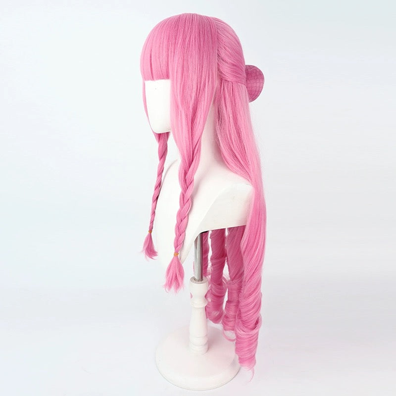 One Piece Perona Long Pink Hair Basic Wig