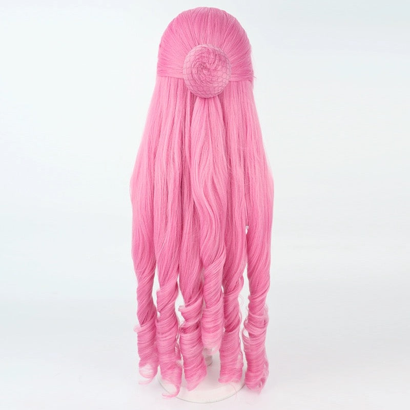 One Piece Perona Long Pink Hair Basic Wig