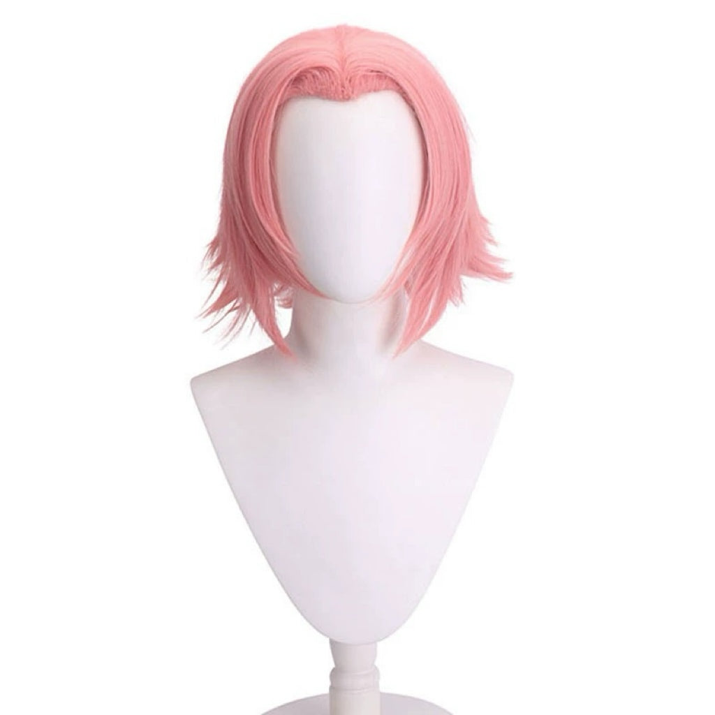 Naruto Haruno Sakura Basic-Perücke mit kurzen rosa Haaren