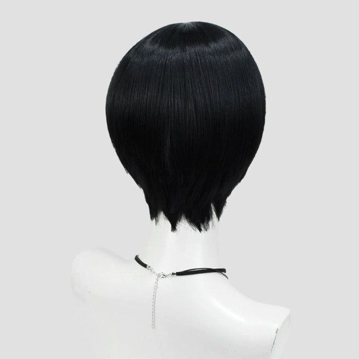 Haikyuu Tobio Kageyama kurze schwarze Haare Basic Perücke