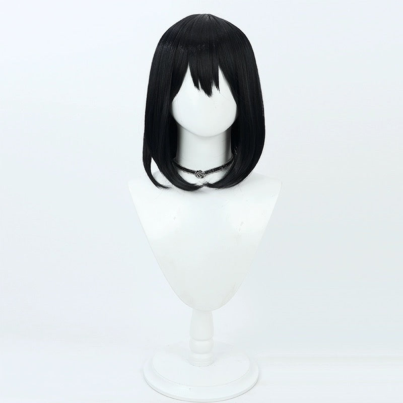 Haikyuu Shimizu Kiyoko Kurze schwarze Haare Basic Perücke