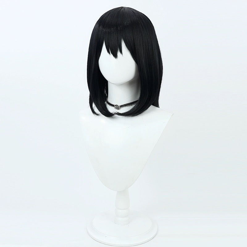 Haikyuu Shimizu Kiyoko Kurze schwarze Haare Basic Perücke