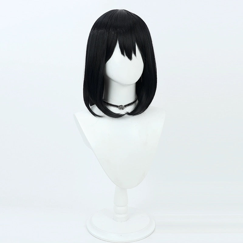 Haikyuu Shimizu Kiyoko Kurze schwarze Haare Basic Perücke