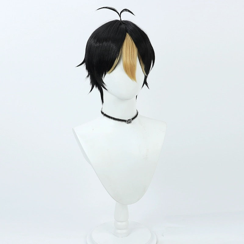 Haikyuu Yu Nishinoya Kurzes Mix-Haar Basic-Perücke