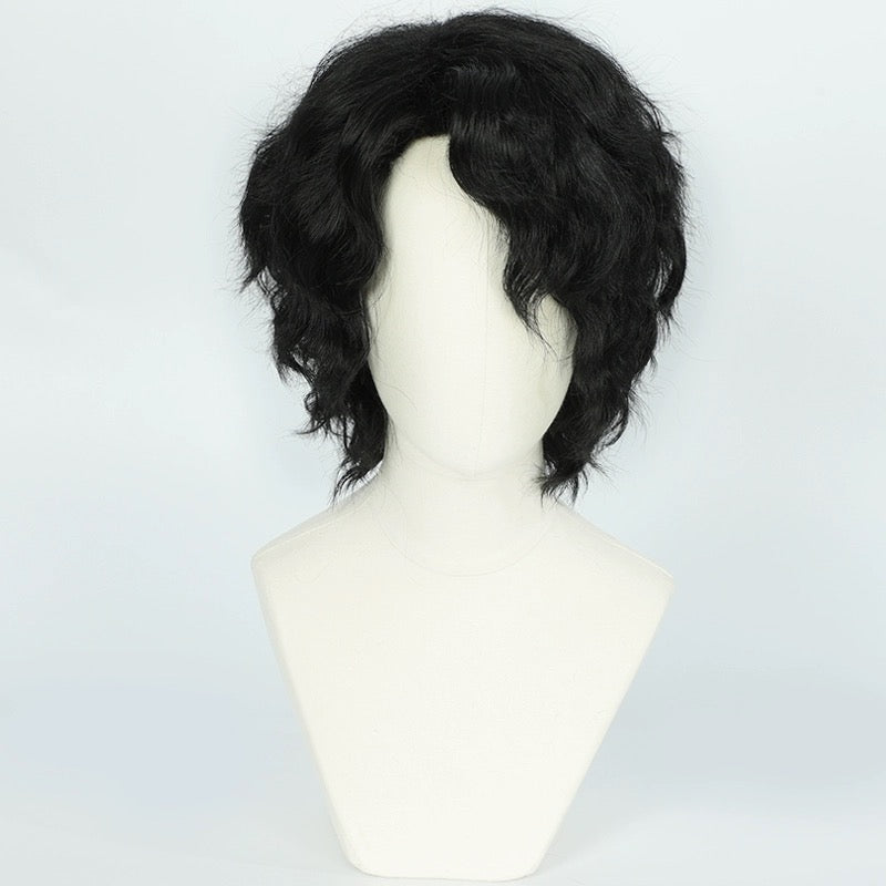 Haikyuu Sakusa Kiyoomi Kurze schwarze Haare Basic Perücke