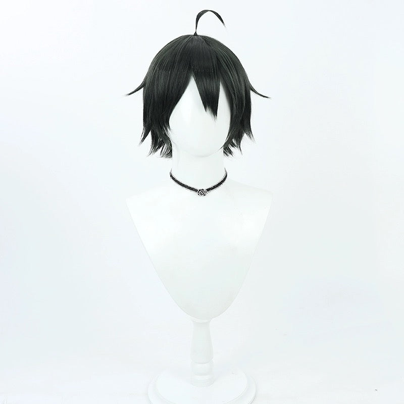 Haikyuu Tadashi Yamaguchi Kurzes schwarzes Haar Basic Perücke