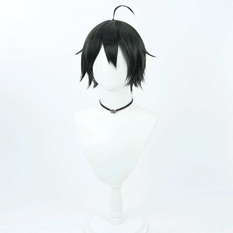 Haikyuu Tadashi Yamaguchi Kurzes schwarzes Haar Basic Perücke