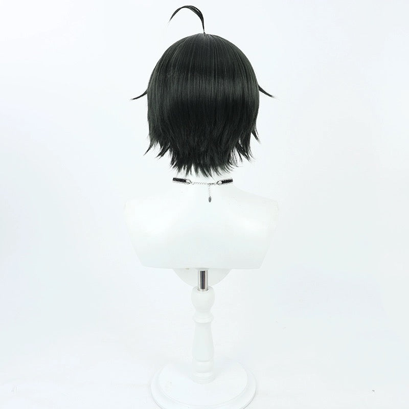 Haikyuu Tadashi Yamaguchi Kurzes schwarzes Haar Basic Perücke