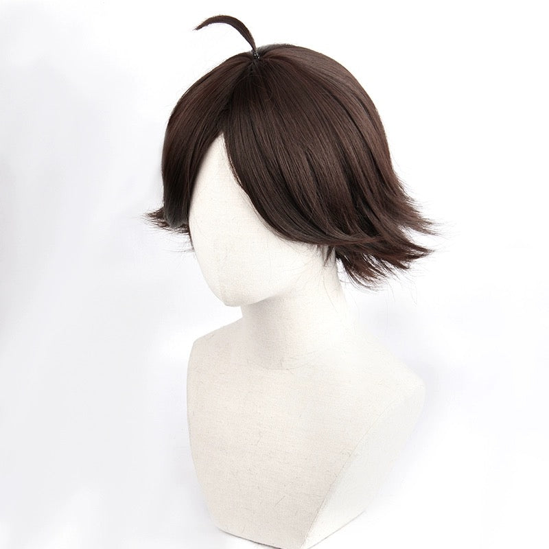 Haikyuu Rintaro Suna Short Dark Brown Basic Wig