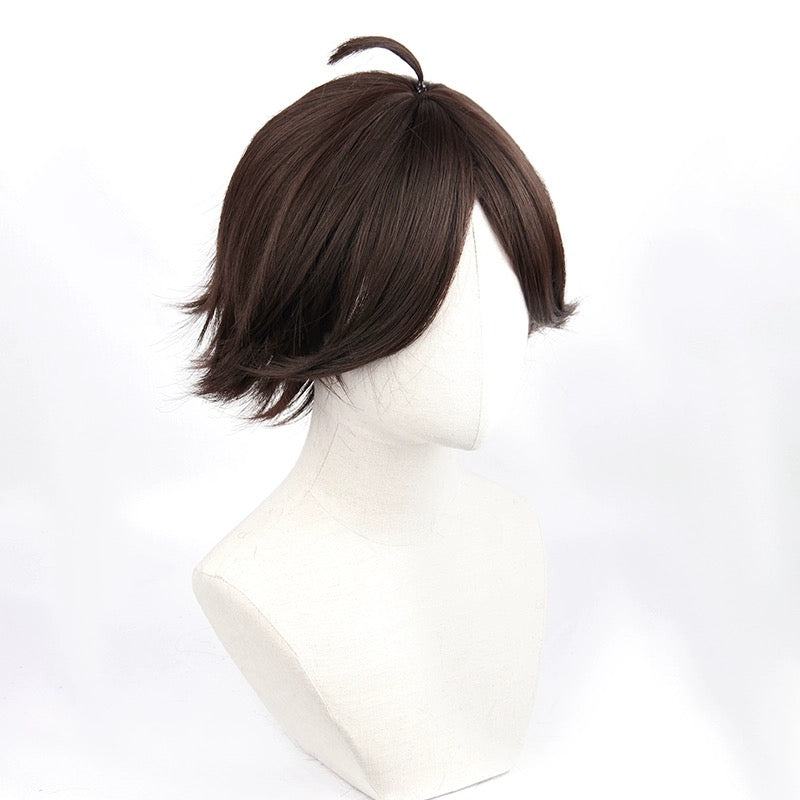 Haikyuu Rintaro Suna Short Dark Brown Basic Wig