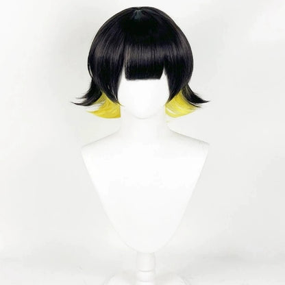 Blaue Locken Bachira Meguru Kurzes Mix-Haar Basic Perücke