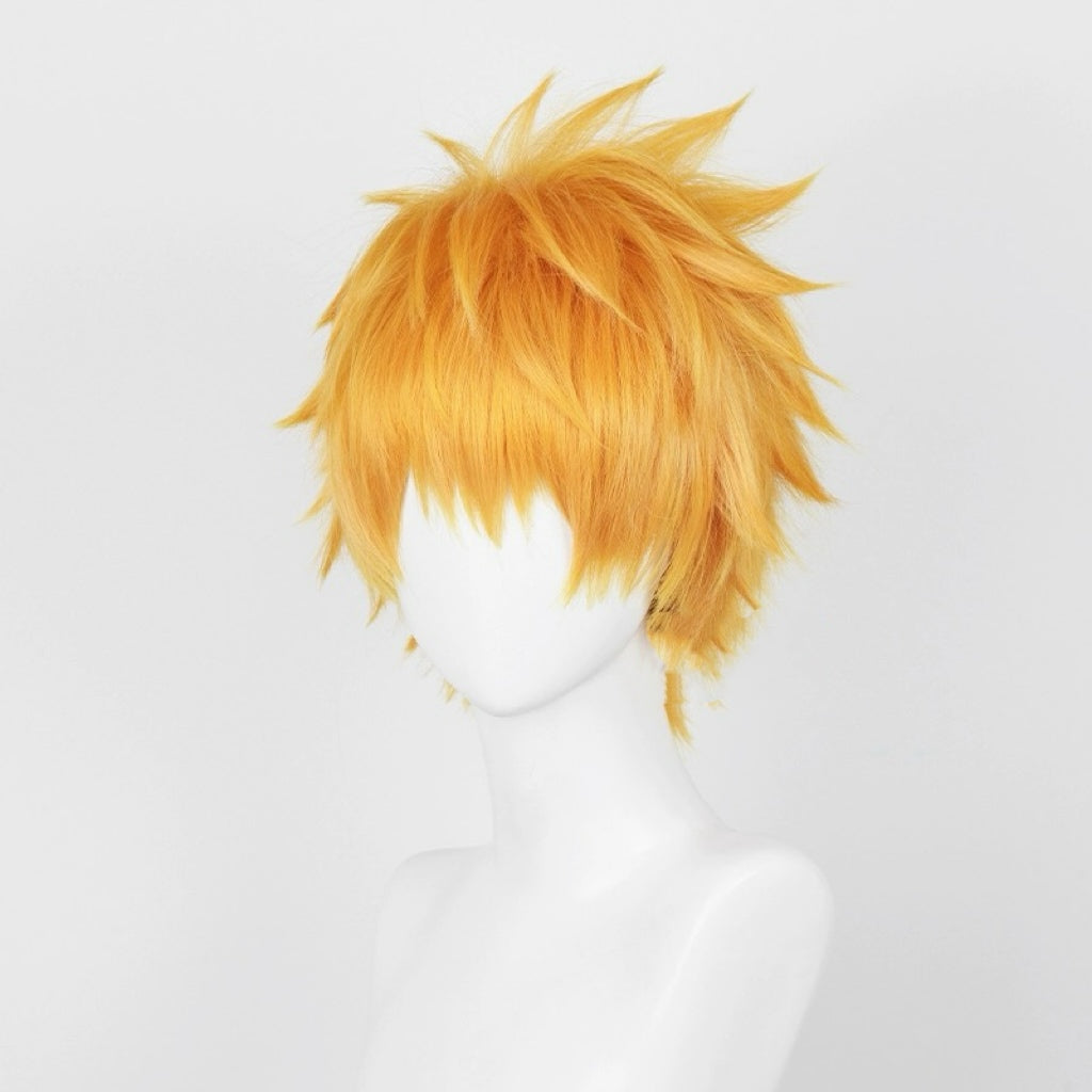 Blaue Locken Kunigami Rensuke Kurzes oranges Haar Basic Perücke