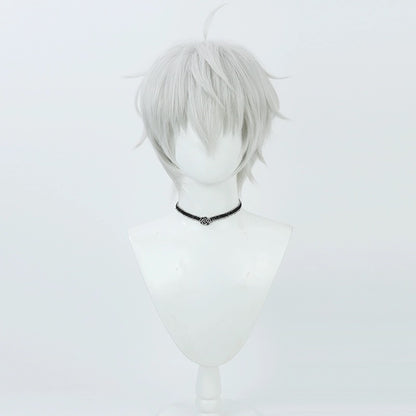 Blaue Locken Nagi Seishiro Kurzes weißes Haar Basic Perücke