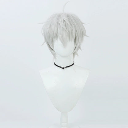 Blaue Locken Nagi Seishiro Kurzes weißes Haar Basic Perücke