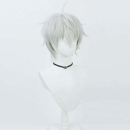 Blaue Locken Nagi Seishiro Kurzes weißes Haar Basic Perücke