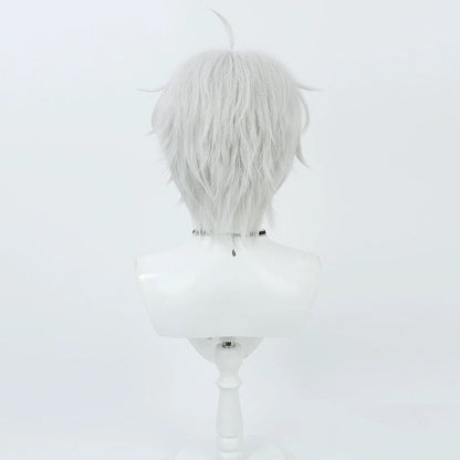 Blaue Locken Nagi Seishiro Kurzes weißes Haar Basic Perücke