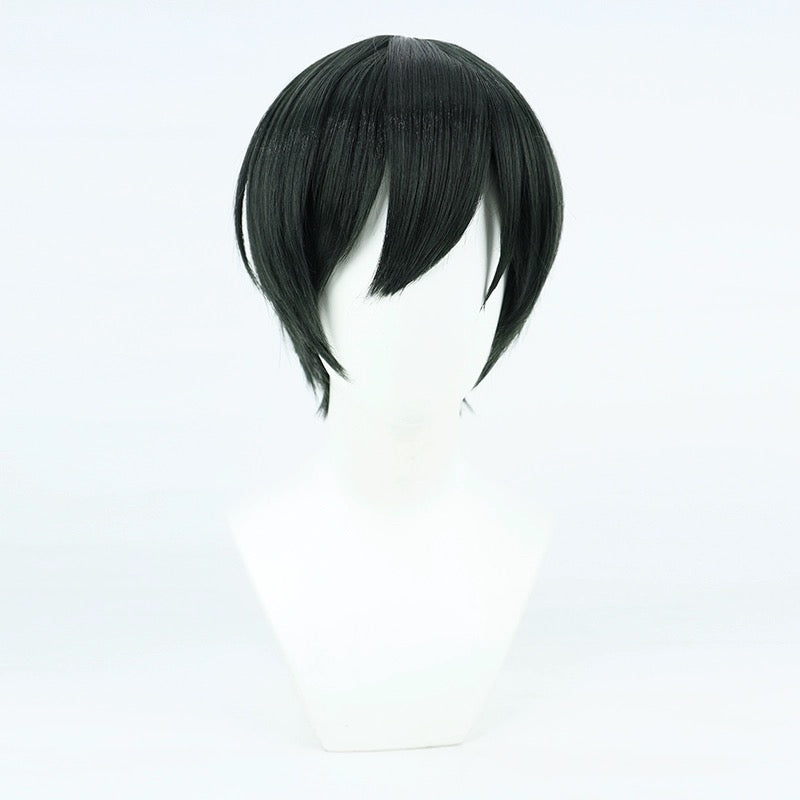 Blue Lock Rin Itoshi Short Green Hair Basic Wig