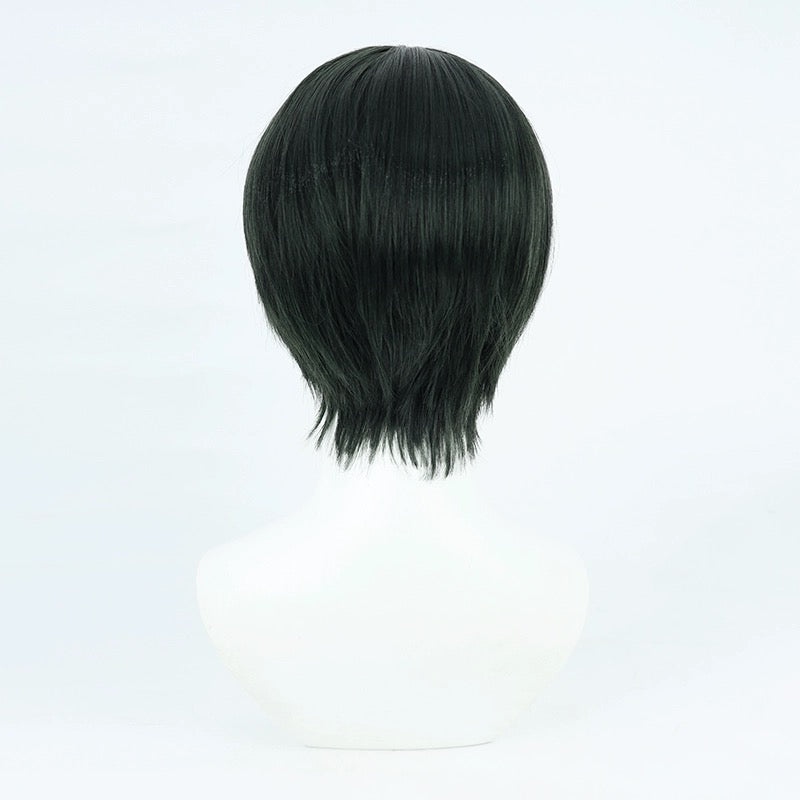 Blue Lock Rin Itoshi Short Green Hair Basic Wig