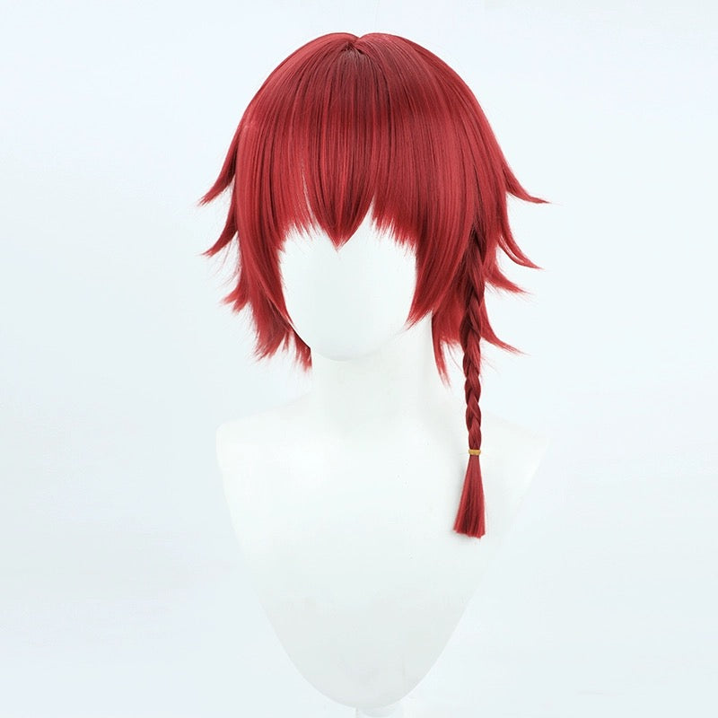 Blue Lock Ranze Kurona Kurzes rotes Haar Basic Perücke