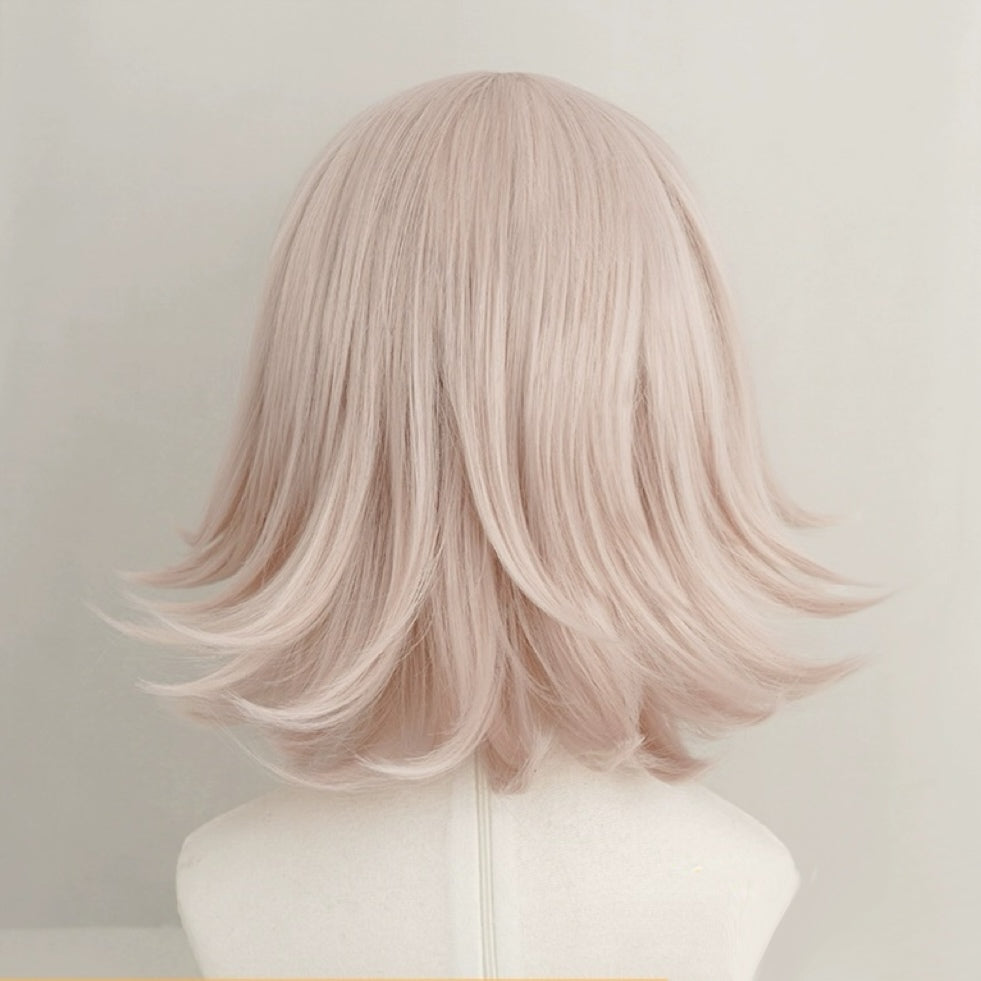 Danganronpa Nanami ChiaKi Short Pink Hair Basic Wig