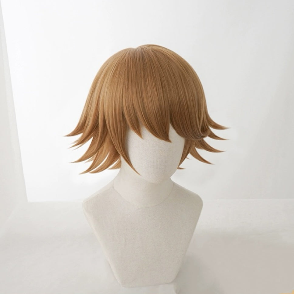 Danganronpa Fujisaki Chihiro Short Brown Hair Basic Wig