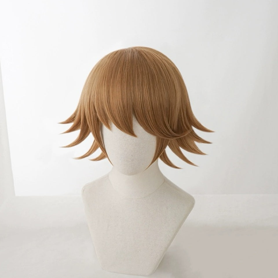 Danganronpa Fujisaki Chihiro Short Brown Hair Basic Wig