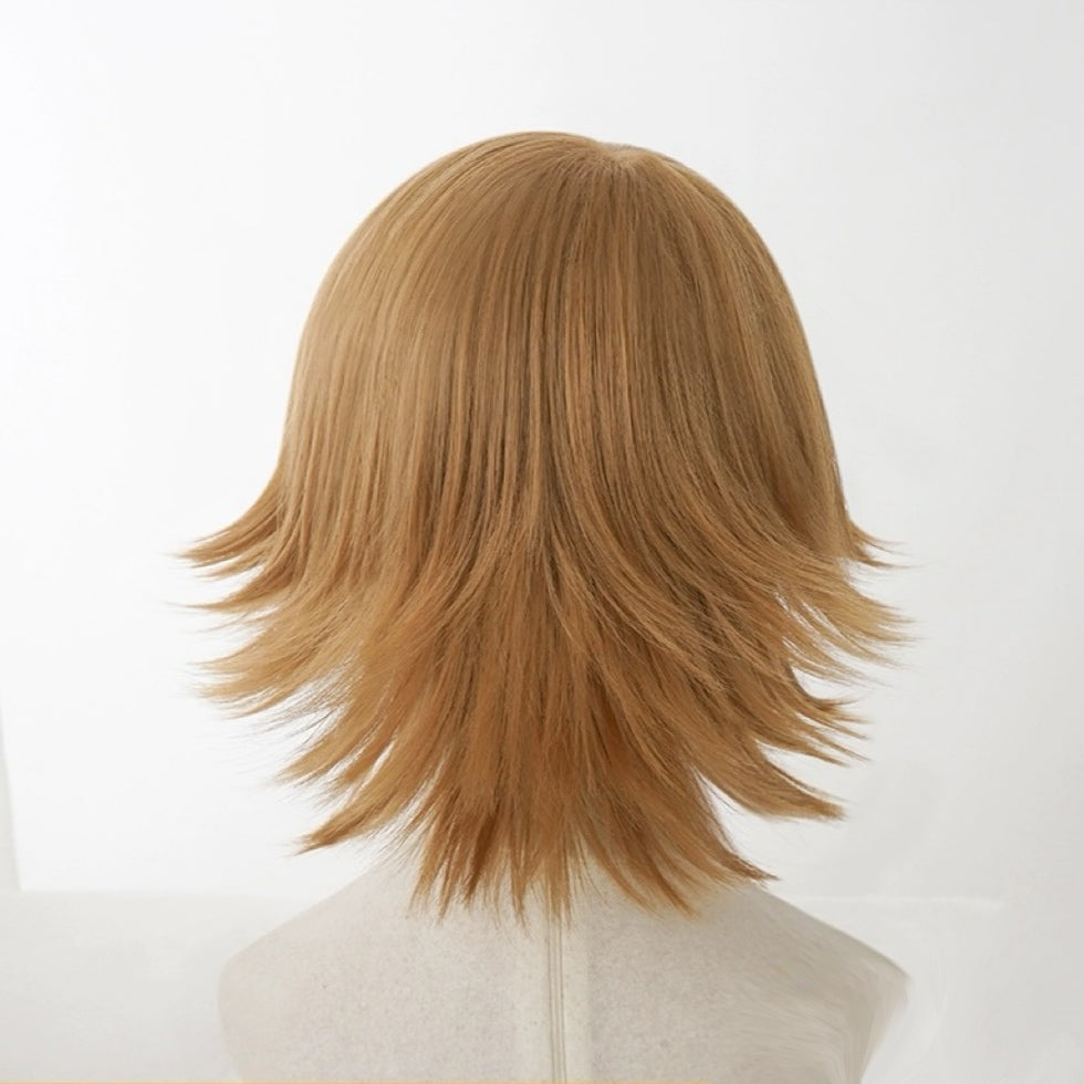 Danganronpa Fujisaki Chihiro Short Brown Hair Basic Wig