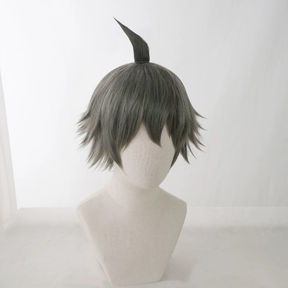 Danganronpa Hinata Hajime Short Green Hair Basic Wig