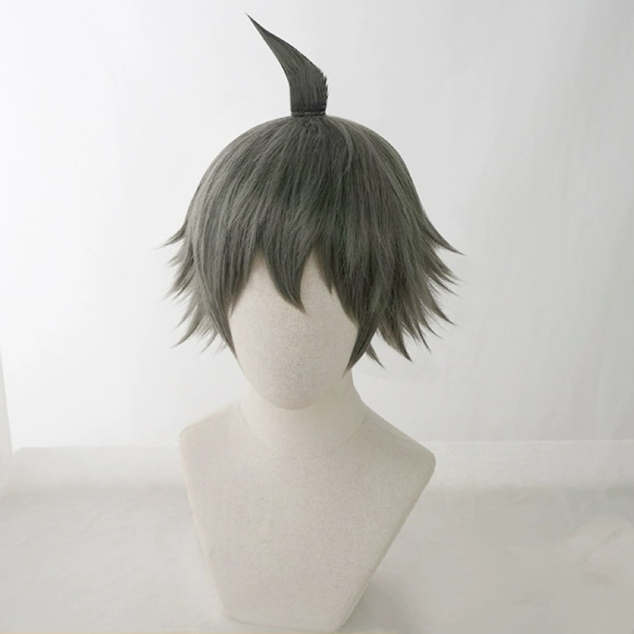 Danganronpa Hinata Hajime Short Green Hair Basic Wig